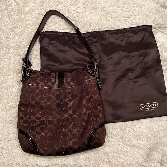 Vintage signature coach handbag - Picture 2 of 8